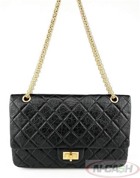 chanel 2.55 reissue 227 brown alligator double flap bag|More.